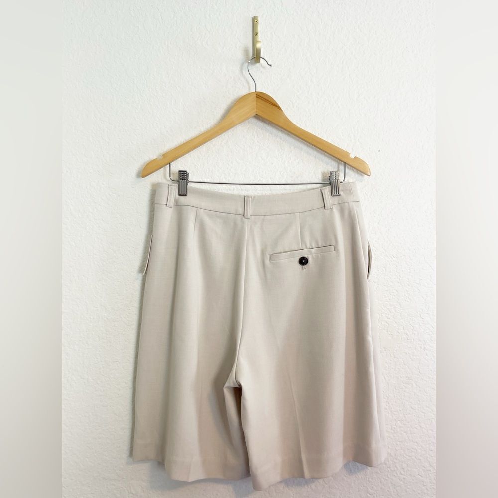 Anthropologie Maeve The Avery Pleated Trouser in cream Shorts -NWT. 8 - Picture 5 of 9
